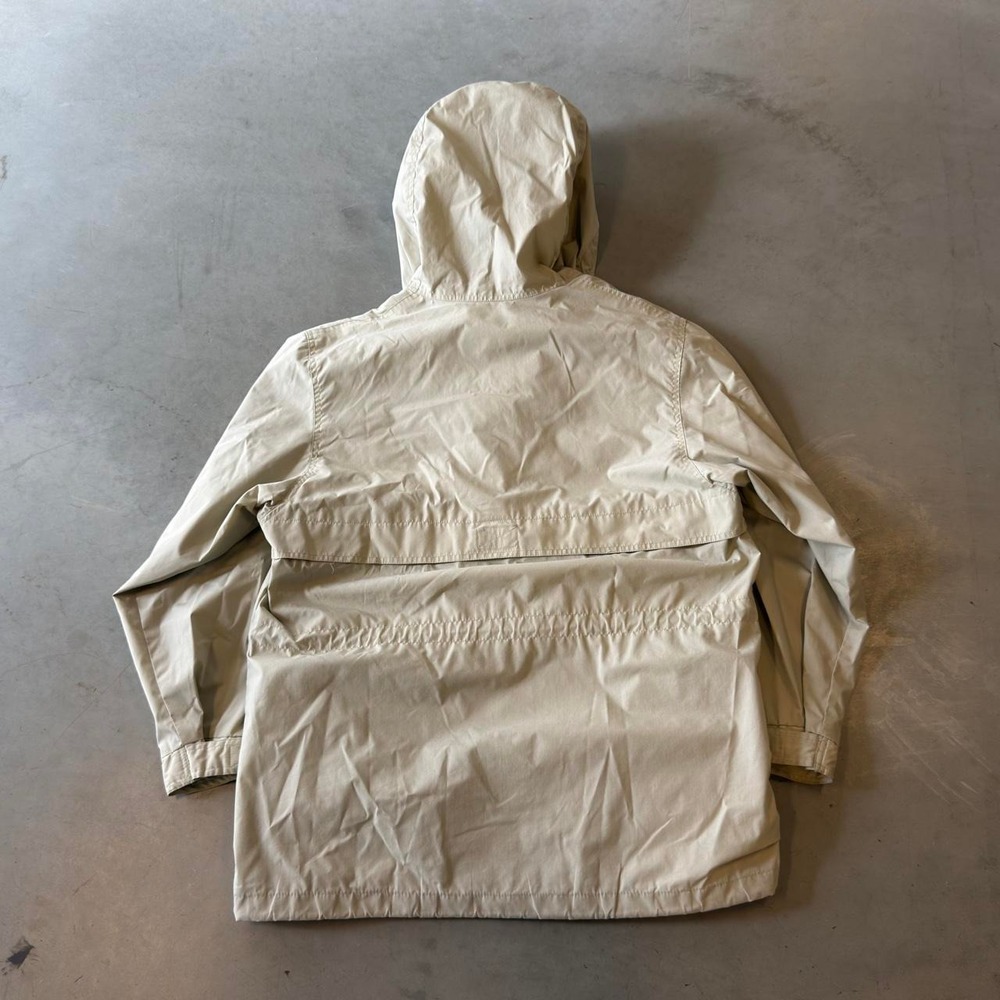 Vintage 90s cream zip up Gorpcore re techno hooded rain jacket - Picture 3 of 6